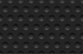 Seamless abstract black texture background with round cavities